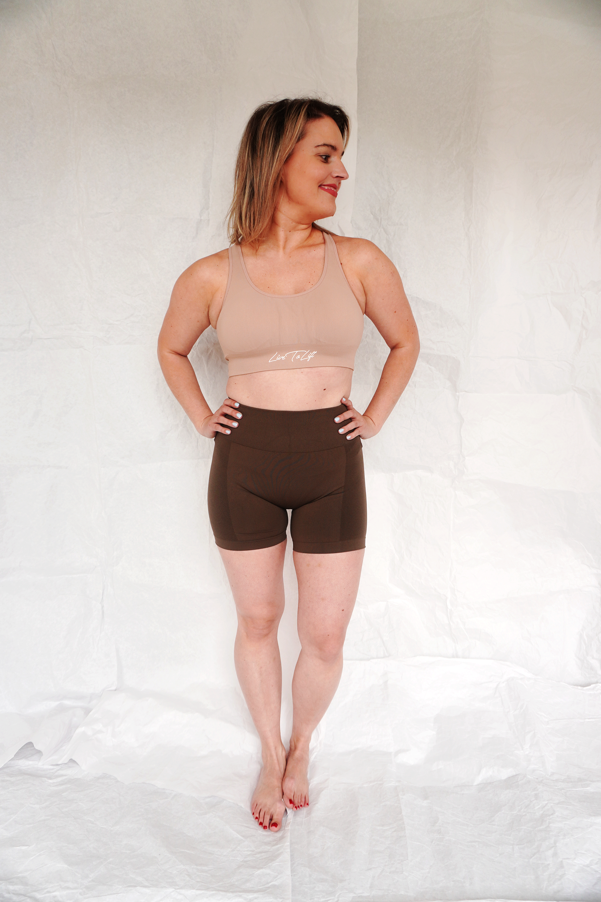 Empower Sports Bra • Beige