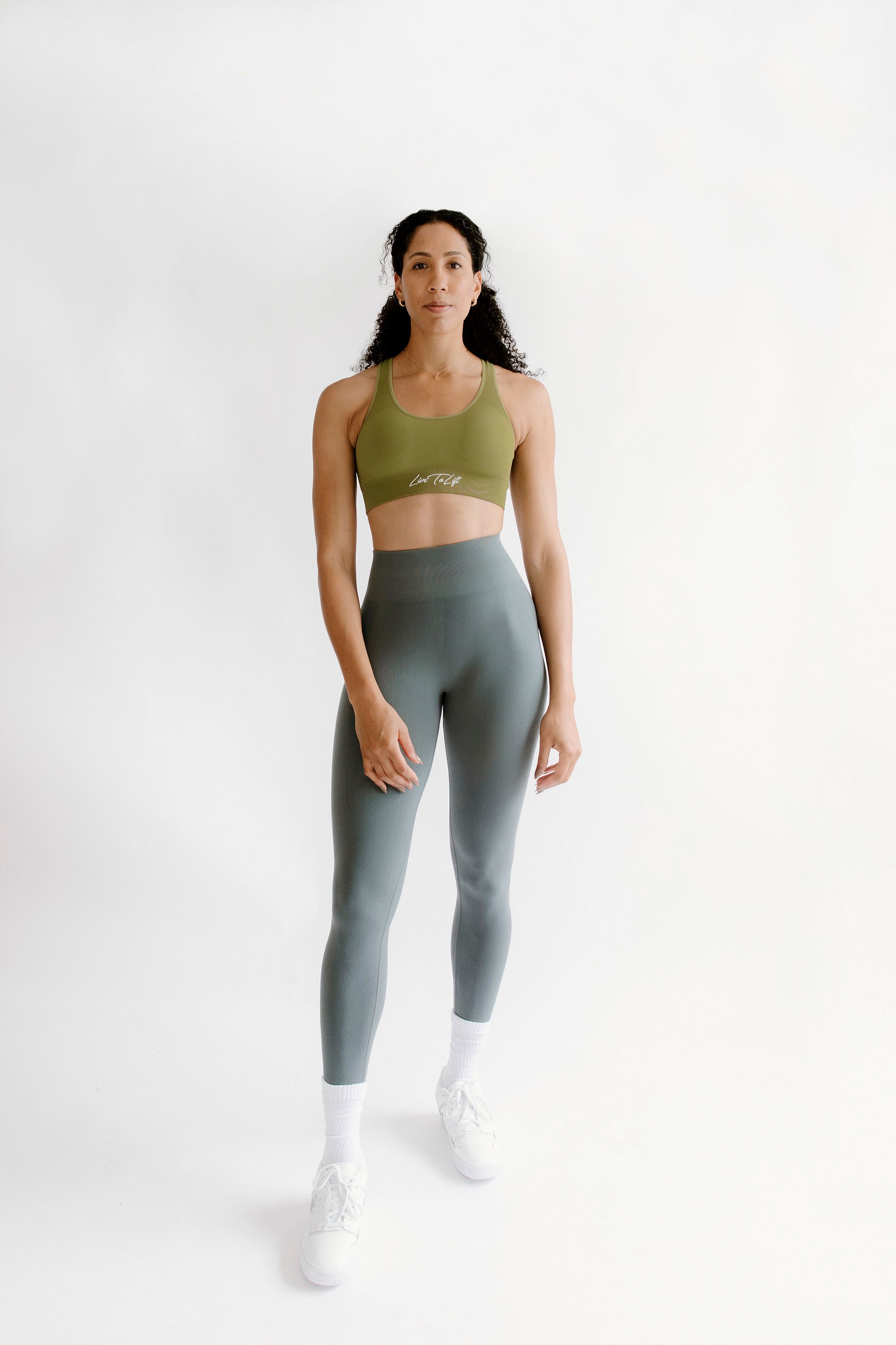 Uplift Legging • Green Grey