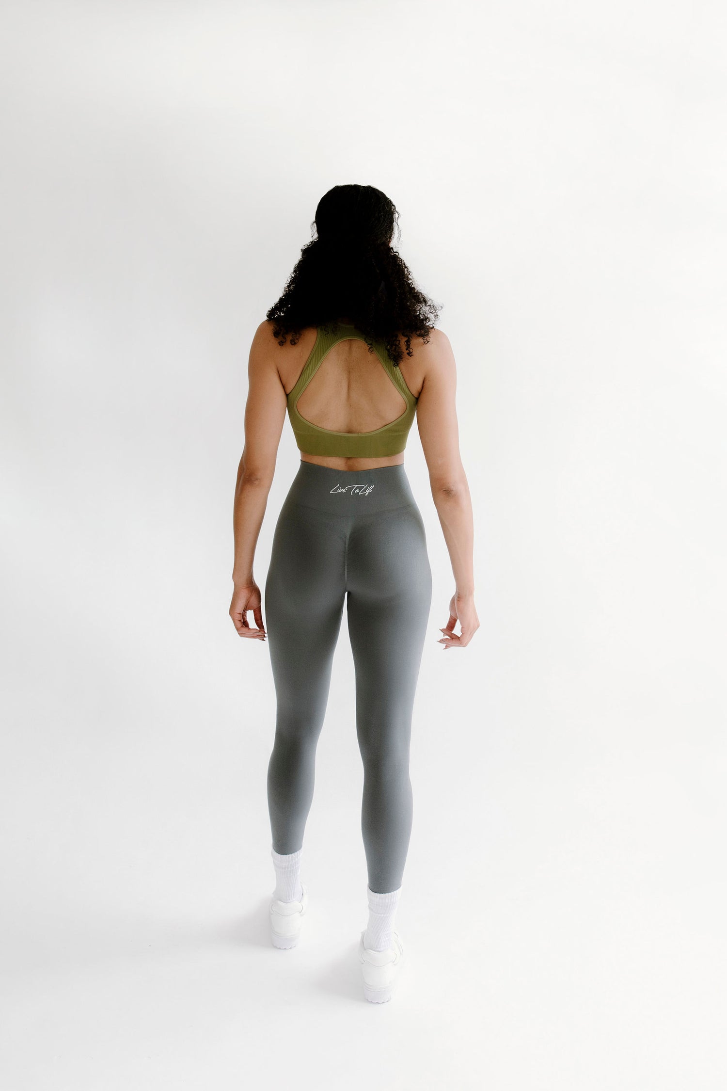 Uplift Legging • Green Grey